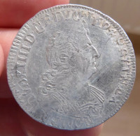 1/2 D'écu Aux 8 L Du 2nd Type De Louis XIV 1704 - 1643-1715 Luis XIV El Rey Sol