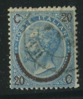 REGNO 1865 20 C. SU 15 C.  N. 23  USATO - Usati