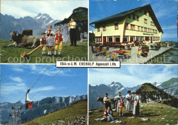 11904054 Appenzell IR Gasthaus Ebenalb Alphornblaeser Seilbahn Saentis Sennerfam - Otros & Sin Clasificación