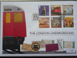 GREAT BRITAIN SG XXX LONDON UG STAMP FDC With 2013 UK £2 COIN BY ROYAL MINT - Otros & Sin Clasificación