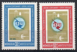 Mongolia 1965 Mi 406-407 MNH  (ZS9 MNG406-407) - Télécom