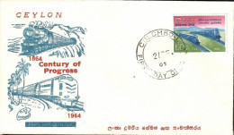 Ceylon 1964 Mi 332 FDC  (FDC LZS8 CEY332b) - Other & Unclassified