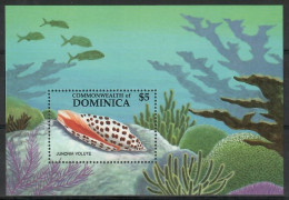 Dominica 1987 Mi Block 119 MNH  (ZS2 DMNbl119) - Poissons