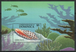 Dominica 1987 Mi Block 119 MNH  (ZS2 DMNbl119) - Fishes