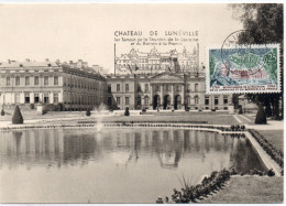 Cartes Maxi  1966  : Chateau De LUNEVILLE - 1960-1969