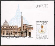 Togo 2013 Mi Block 867 MNH  (ZS5 TGObl867) - Popes