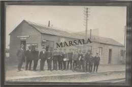 Carte Photo Boisleux   Gare  Grande Et Petite Vitesse. - Other & Unclassified