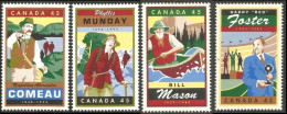 Canada Legendary Canadians Canadiens Légendaires MNH ** Neuf SC (C17-50-53) - Unused Stamps