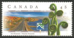 Canada Autoroute River Valley Highway New Brunswick Fougère Fern MNH ** Neuf SC (C17-41a) - Neufs