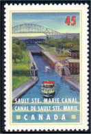 Canada Sault Ste. Marie Canal Bateau Ship Boat Schiff MNH ** Neuf SC (C17-34c) - Brücken