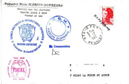 FSAT TAAF Marion Dufresne. 07.07.83 Le Port Reunion Campagne Oceanographique MD 36 FOCAL - Cartas & Documentos