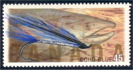 Canada Mouche Fishing Fly Coho Blue MNH ** Neuf SC (C17-19c) - Alimentation