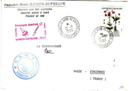 FSAT TAAF Marion Dufresne. 21.09.83 Marseille Campagne Oceanographique Sinode 13 - Brieven En Documenten
