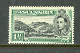 Ascension Islands-1938-"Green Mountain" (*)  (Colour : Green) - Ascensión