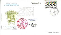 FSAT TAAF Marion Dufresne. 07.03.85 Crozet Camapgne Oceanographique MD 43 INDIGO 1 - Storia Postale