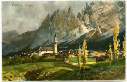 G.298  CORTINA - Belluno - Total - Illustrata Zeno Diemer - Otros & Sin Clasificación