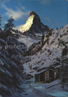 11903722 Zermatt Wintermorgen An Der Vispa Mit Matterhorn  - Sonstige & Ohne Zuordnung