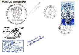 FSAT TAAF Marion Dufresne. 07.02.86 SPA Campagne Oceanographique MD 48 NASKA - Covers & Documents