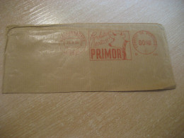 LISBOA 1954 Produtos Lacteos Milk Cow Dairy Meter Mail Cancel Cut Cuted Cover PORTUGAL - Cartas & Documentos