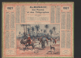 Calendrier PTT  1927 :/imp Oberthur Complet De  Ses Feuillets ; (CAL PTT 1927M) - Formato Grande : 1921-40