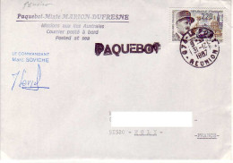 FSAT TAAF Marion Dufresne. 31.12.87 Le Port Reunion - Cartas & Documentos