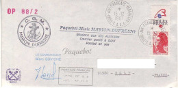 FSAT TAAF Marion Dufresne. 15.12.87 Kerguelen OP 88/2 - Storia Postale