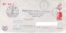 FSAT TAAF Marion Dufresne. 15.12.87 Kerguelen OP 88/2 - Covers & Documents