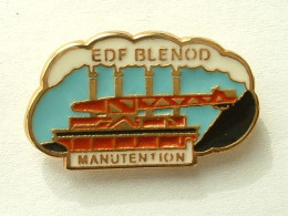 PIN'S EDF GDF - BLENOD MANUTENTION - EDF GDF