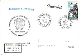 FSAT TAAF Marion Dufresne. 27.02.88 SPA - Storia Postale