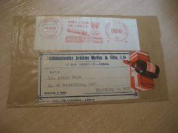 LISBOA 1955 To Figueira Da Foz Alka Seltzer Pharmacy Health Chemical Meter Mail Cancel Frontal Front Cover PORTUGAL - Brieven En Documenten