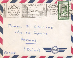 MAROC SEUL SUR LETTRE POUR LA FRANCE 1961 - Morocco (1956-...)