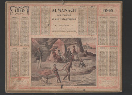 Calendrier PTT  1919   Complet De Ses Feuillets  (CAT PTT 1919M) - Formato Grande : 1901-20