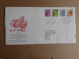 GREAT BRITAIN SG  FDC  WALES Definitive Covers 1984 - Unclassified