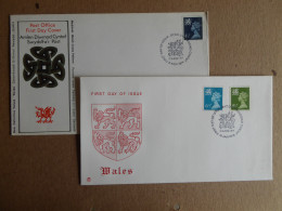 GREAT BRITAIN SG  FDC  WALES Definitive Covers 1974 & 1976 - Sin Clasificación