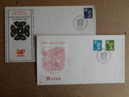 GREAT BRITAIN SG  FDC  WALES Definitive Covers 1974 & 1976 - Non Classificati