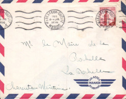 MAROC SEUL SUR LETTRE POUR LA FRANCE 1956 - Morocco (1956-...)