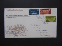 GREAT BRITAIN SG 832-34 COMMONWEALTH GAMES  FDC    - Non Classificati