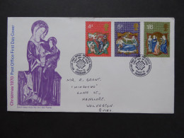 GREAT BRITAIN SG 838-40 CHRITMAS FDC    - Non Classés