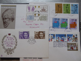 GREAT BRITAIN SG  FDC  5 ISSUES OF 1973  - Unclassified