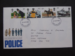 GREAT BRITAIN SG 1100-03 METROPOLITAN POLICE FDC    - Zonder Classificatie