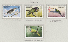 DOMINICA 1984 WWF Birds Mi 836-839 MNH(**) Fauna 705 - Sonstige & Ohne Zuordnung