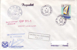 FSAT TAAF Marion Dufresne. 18.11.90 Kerguelen Op 91.1 Mortadelle - Storia Postale