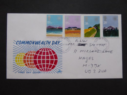 GREAT BRITAIN SG 1211-14 GEOGRAPHICAL REGIONS FDC    - Non Classés