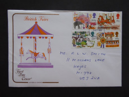 GREAT BRITAIN SG 1227-30 BRITISH FAIRS FDC    - Non Classés