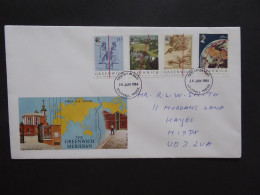 GREAT BRITAIN SG 1254-57 GREEWICH MEDIDIAN CENTENARY FDC    - Zonder Classificatie