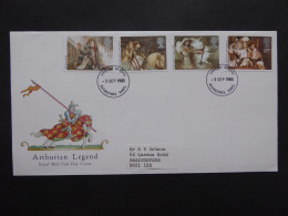 GREAT BRITAIN SG 1294-97 ARTHURIAN LEGENDS FDC    - Ohne Zuordnung