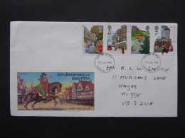 GREAT BRITAIN SG 1290-93 ROYAL MAIL PUBLIC POSTAL SERVICE 350YR FDC    - Zonder Classificatie