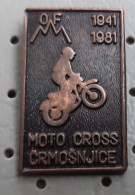 Motocross Crmosnjice 1941/1984 Motorbike, Motorcycle Slovenia Ex Yugoslavia Pin - Motorfietsen