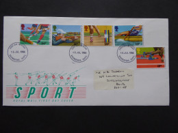 GREAT BRITAIN SG 1328-32 COMMONWEALTH GAMES 13TH FDC    - Unclassified