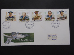 GREAT BRITAIN SG 1336-40 HISTORY OF ROYAL AIR FORCE FDC    - Zonder Classificatie